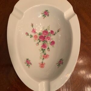 Vintage Limoge gold porcelain ash tray